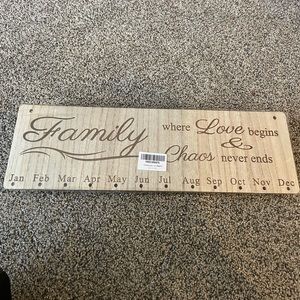 Hanging family decor